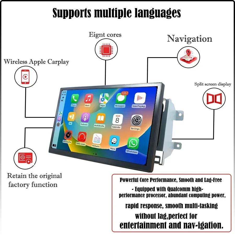 13.3inch Android14 Carplay Mul - Khadas Vim4 8Gb recension och pris