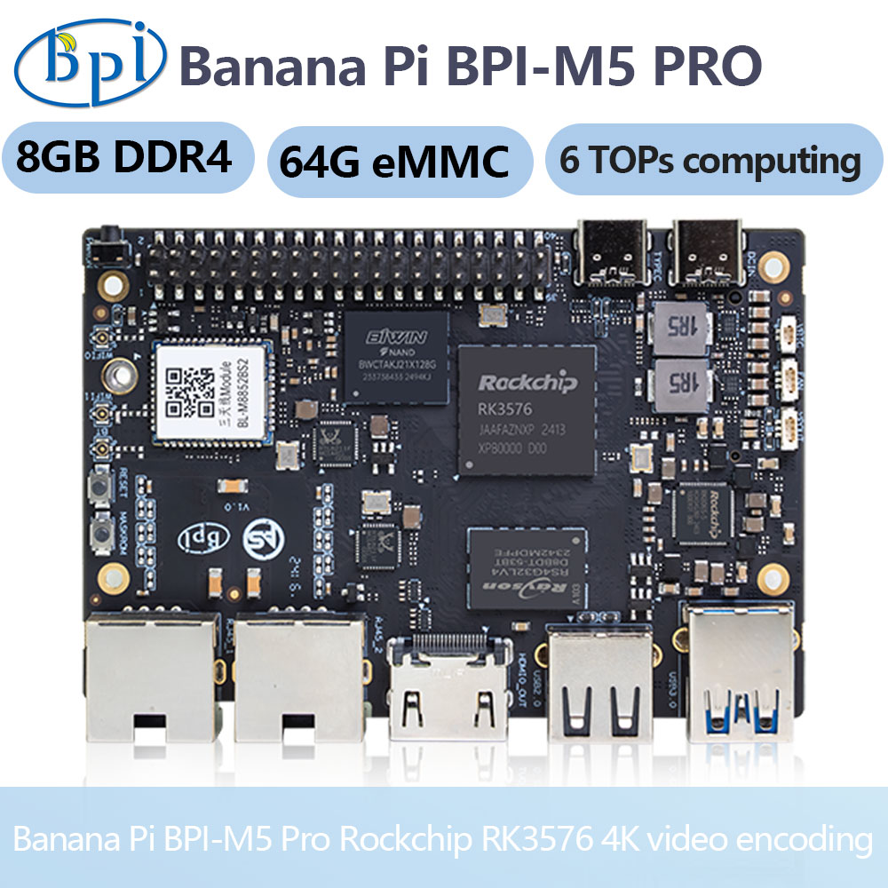 Banana Pi Bpi-m5 Pro Rockchip  - Banana Pi Bpi-M5 recension och pris